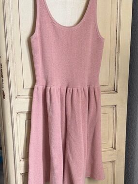 Sleeveless Knit Romper in Dusty Rose